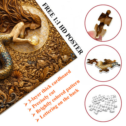 Emerald Mermaid Jigsaw Puzzles GFTOMA9977