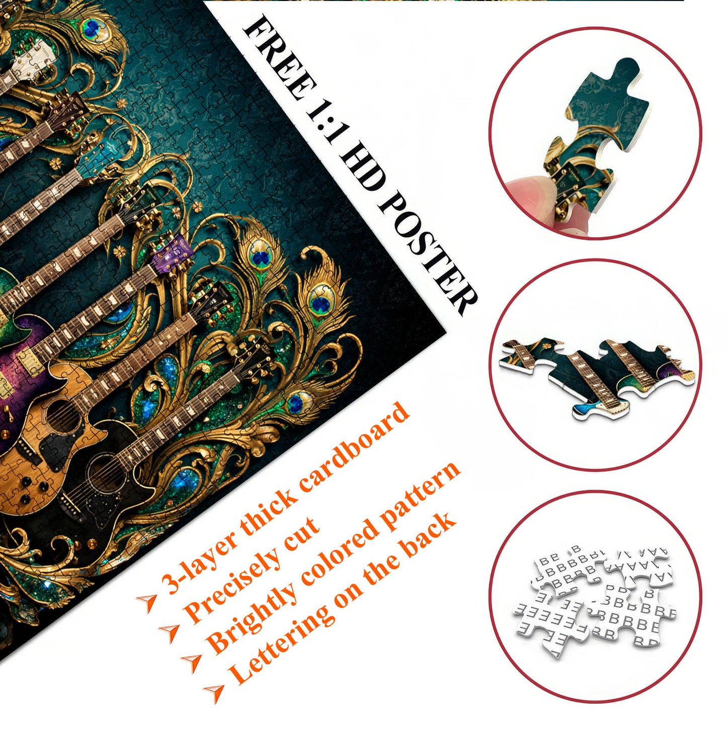 Baroque Guitars Jigsaw Puzzles GFTOQM3333