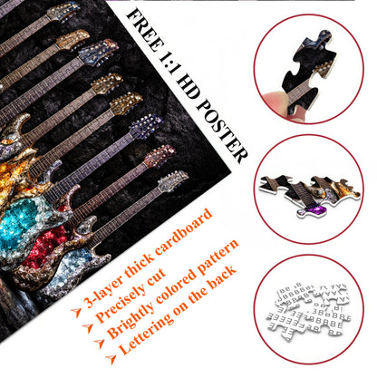 Crystal Guitars Jigsaw Puzzles GFTOQM3334
