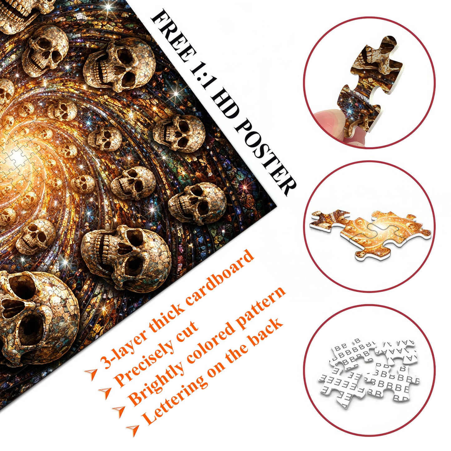 Skull Serenity Jigsaw Puzzles GFTOQA2036
