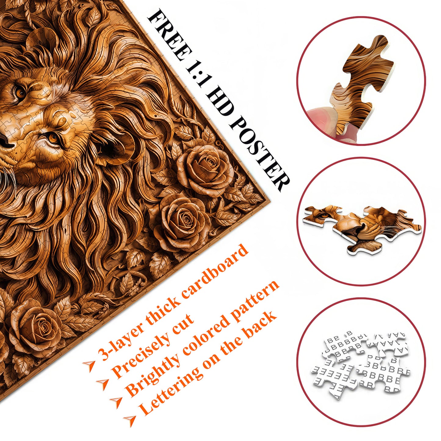 Majestic Lion Jigsaw Puzzles GFTOTP17540