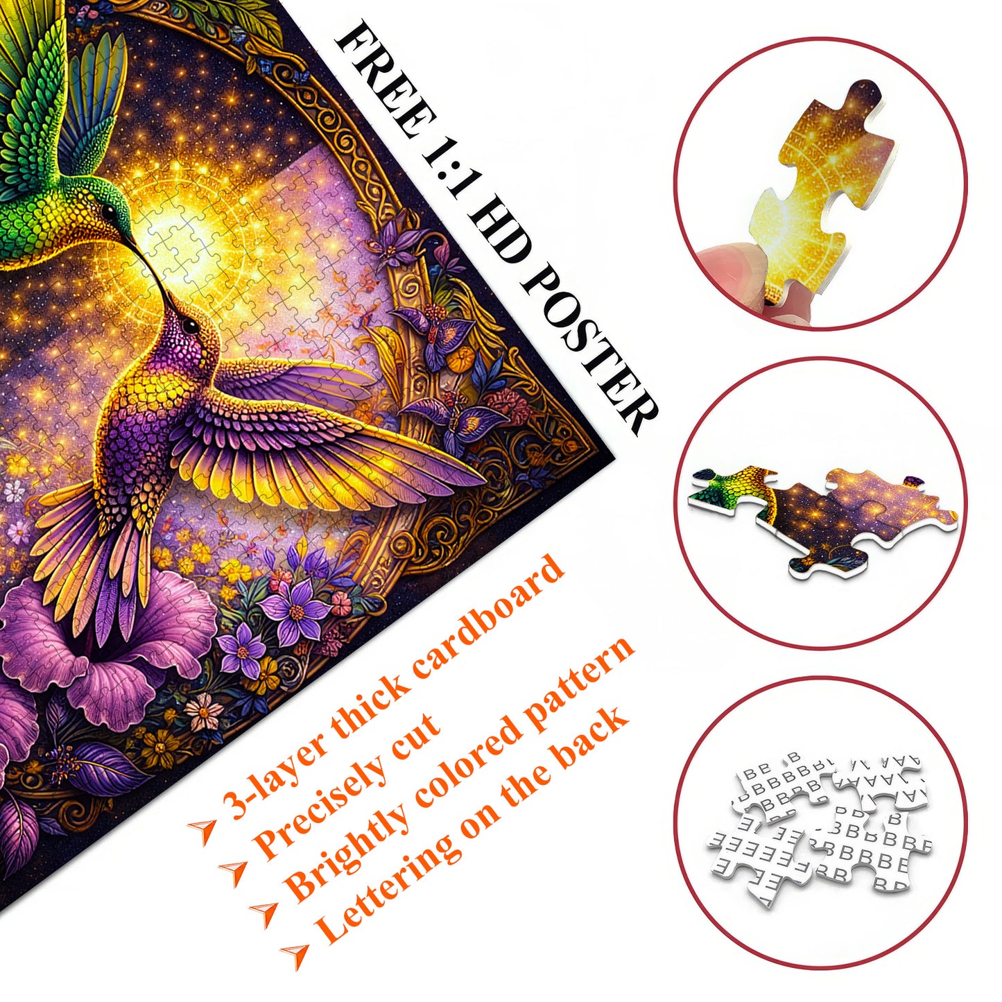 Hummingbird Bloom Jigsaw Puzzles GFTOMA9985