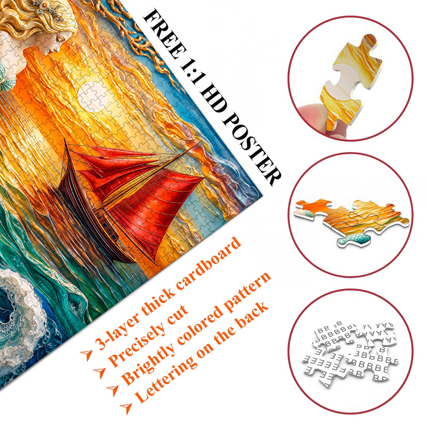 Charming Mermaid Jigsaw Puzzles GFTOTP17535