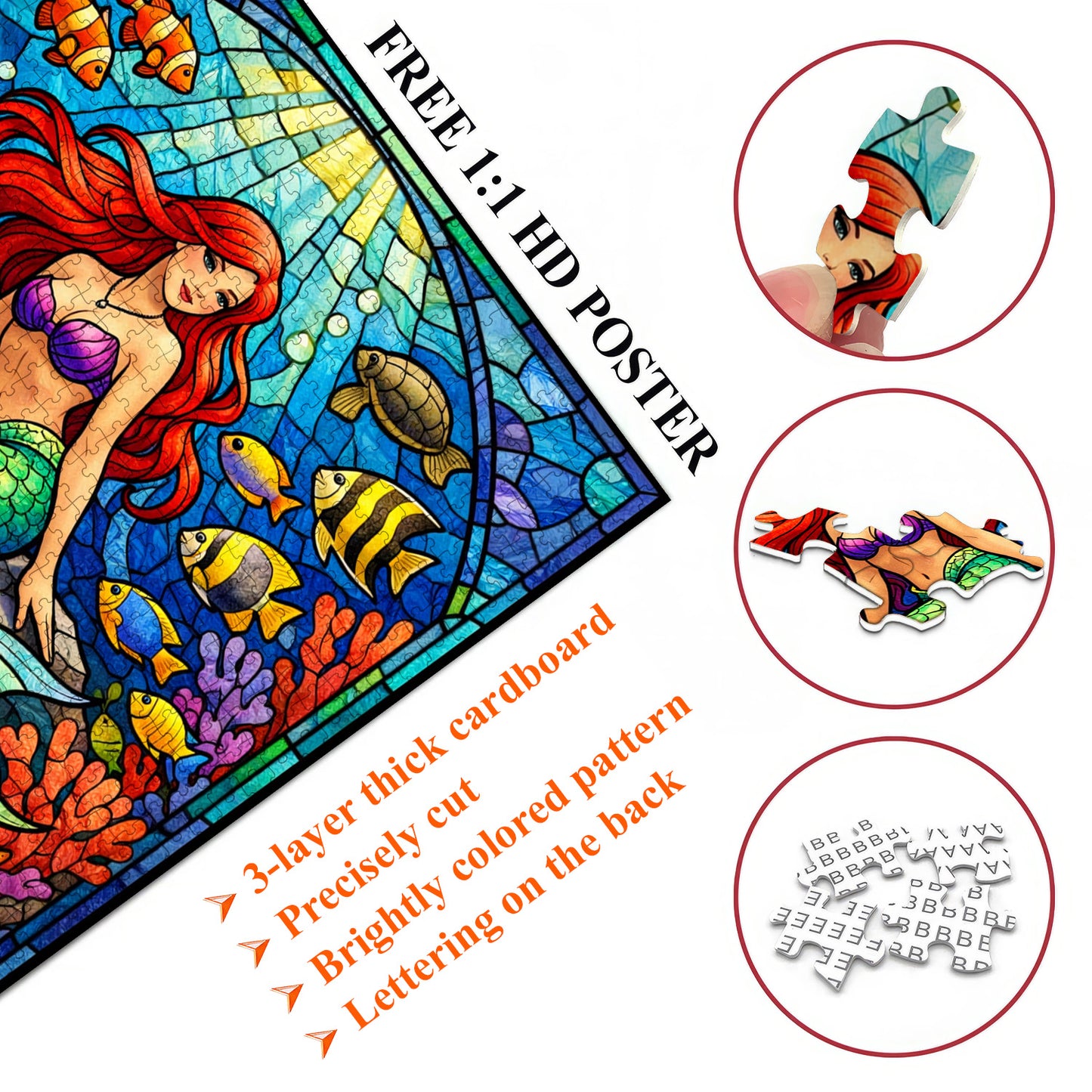 Charming Mermaid Jigsaw Puzzles GFTOTP17533