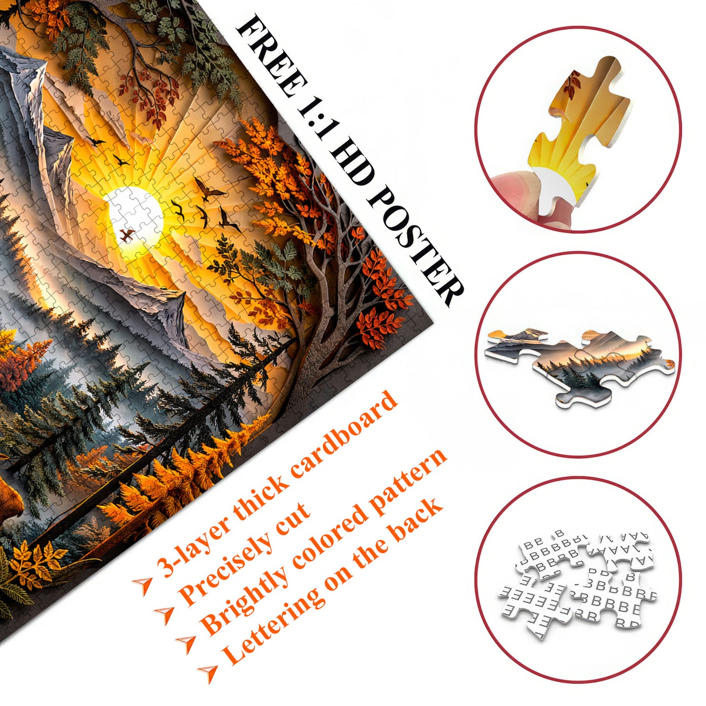 Forest Serenity Jigsaw Puzzles GFTOQA2042