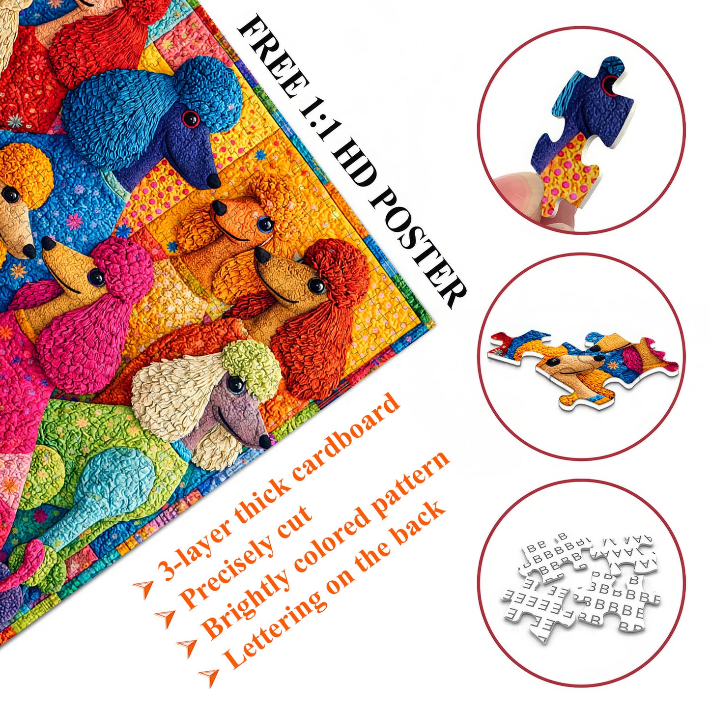 Charming Poodle Jigsaw Puzzles GFTOTP17603