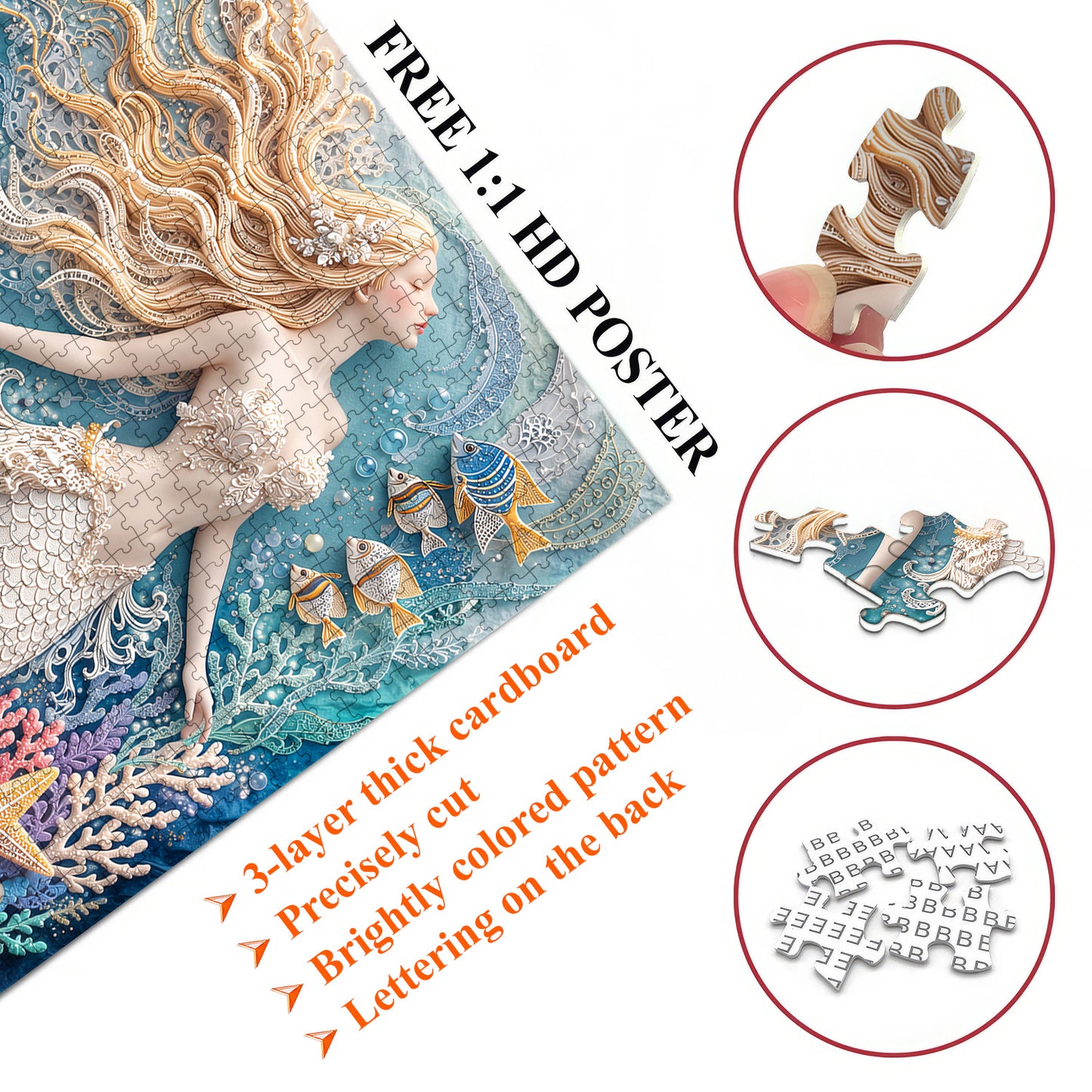 Charming Mermaid Jigsaw Puzzles GFTOTP17530