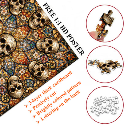 Skull Serenity Jigsaw Puzzles GFTOQA2038