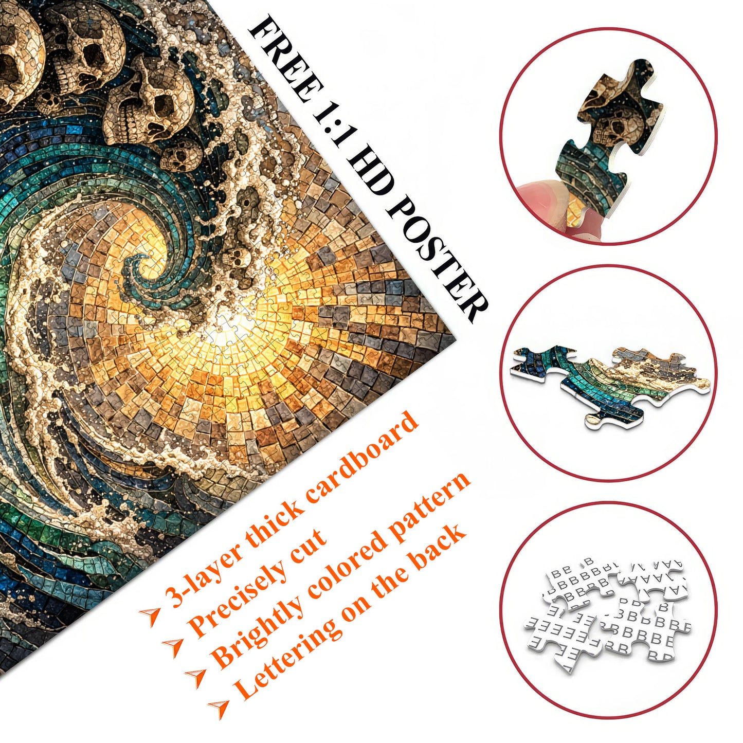 Skull Serenity Jigsaw Puzzles GFTOQA2040