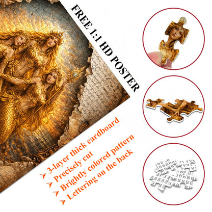 Emerald Mermaid Jigsaw Puzzles GFTOMA9982