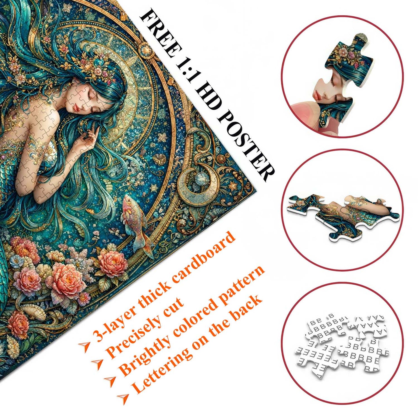 Mystic Mermaid Jigsaw Puzzles GFTOTG3452