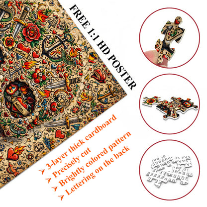 Skull Serenity Jigsaw Puzzles GFTOQA2029