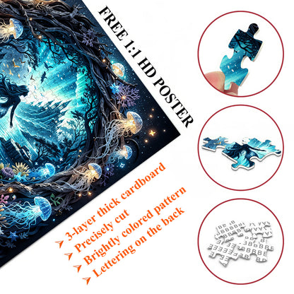 Emerald Mermaid Jigsaw Puzzles GFTOMA9979