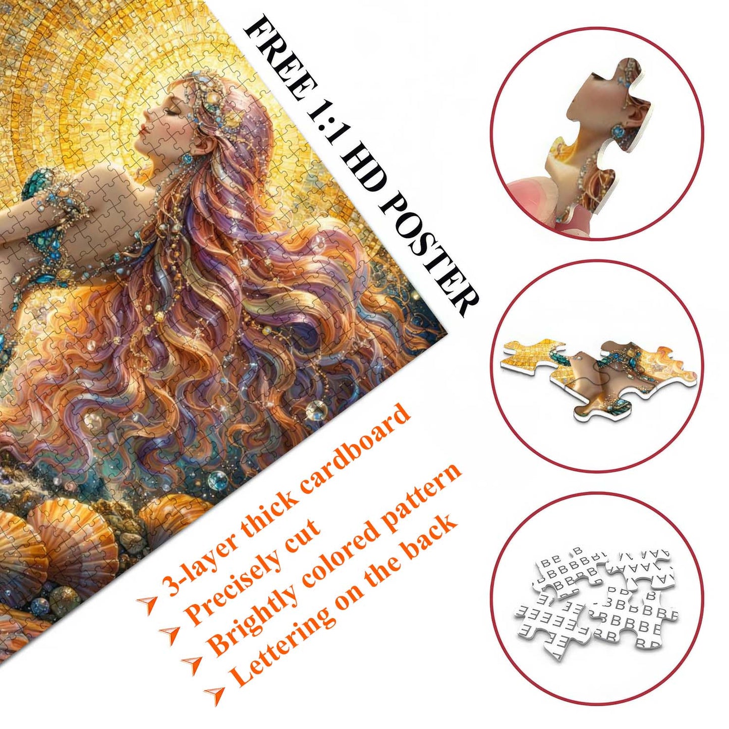 Mystic Mermaid Jigsaw Puzzles GFTOTG3456