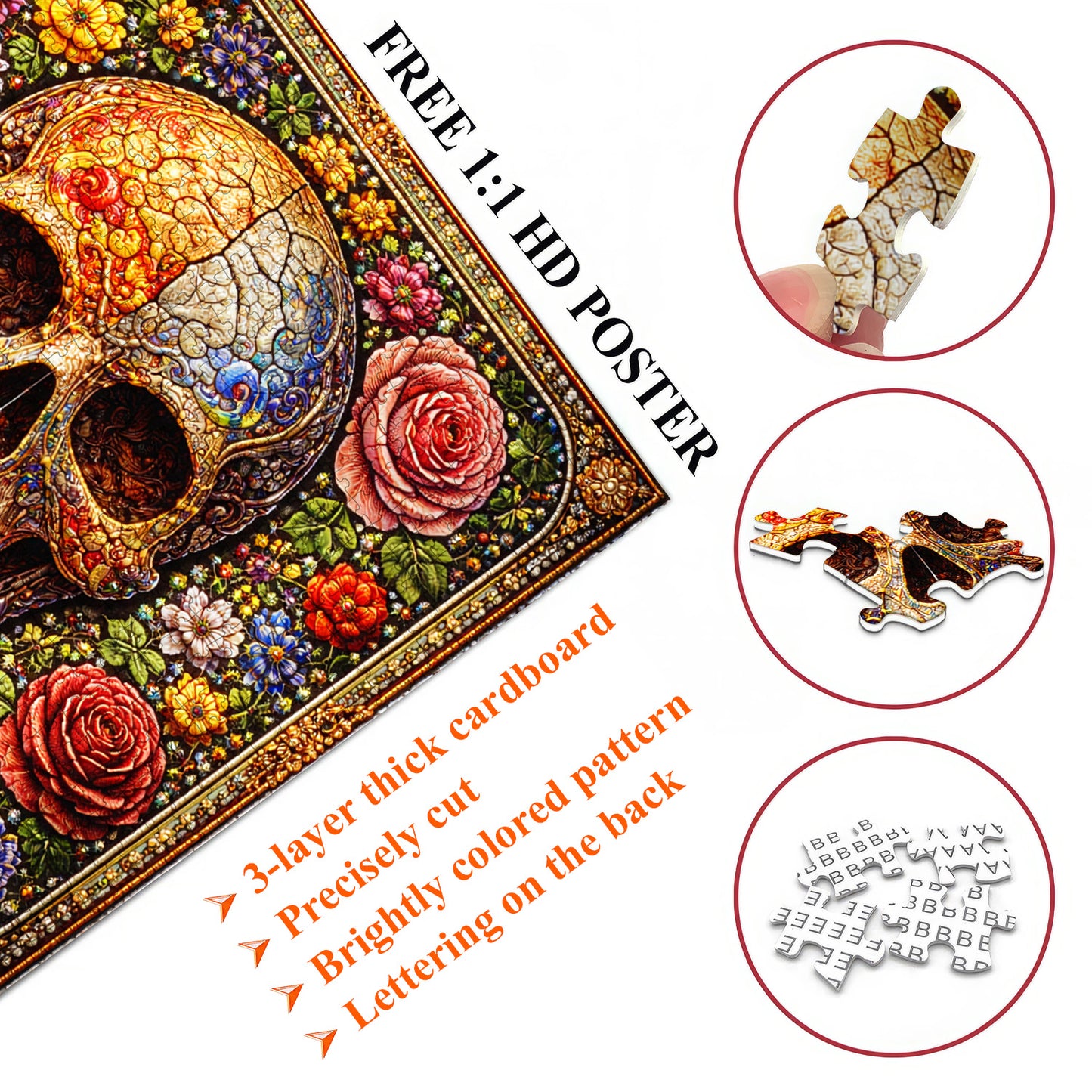 Skull Serenity Jigsaw Puzzles GFTOQA2031