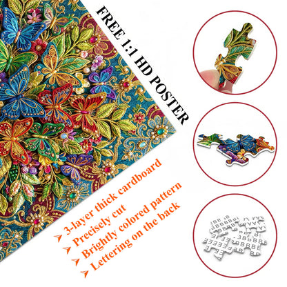 Jeweled Butterflies Jigsaw Puzzles GFTOQM3443