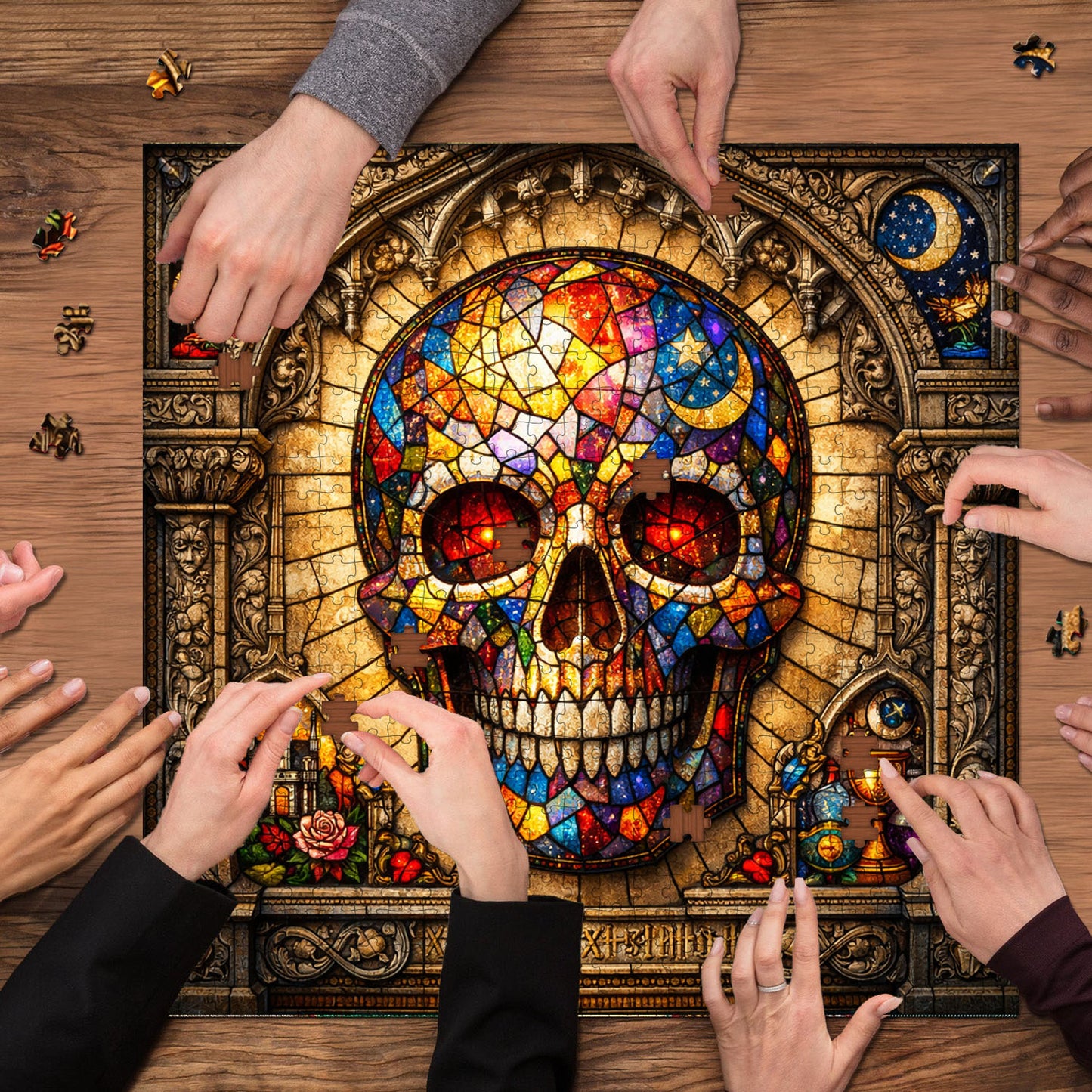 Skull Serenity Jigsaw Puzzles GFTOQA2027