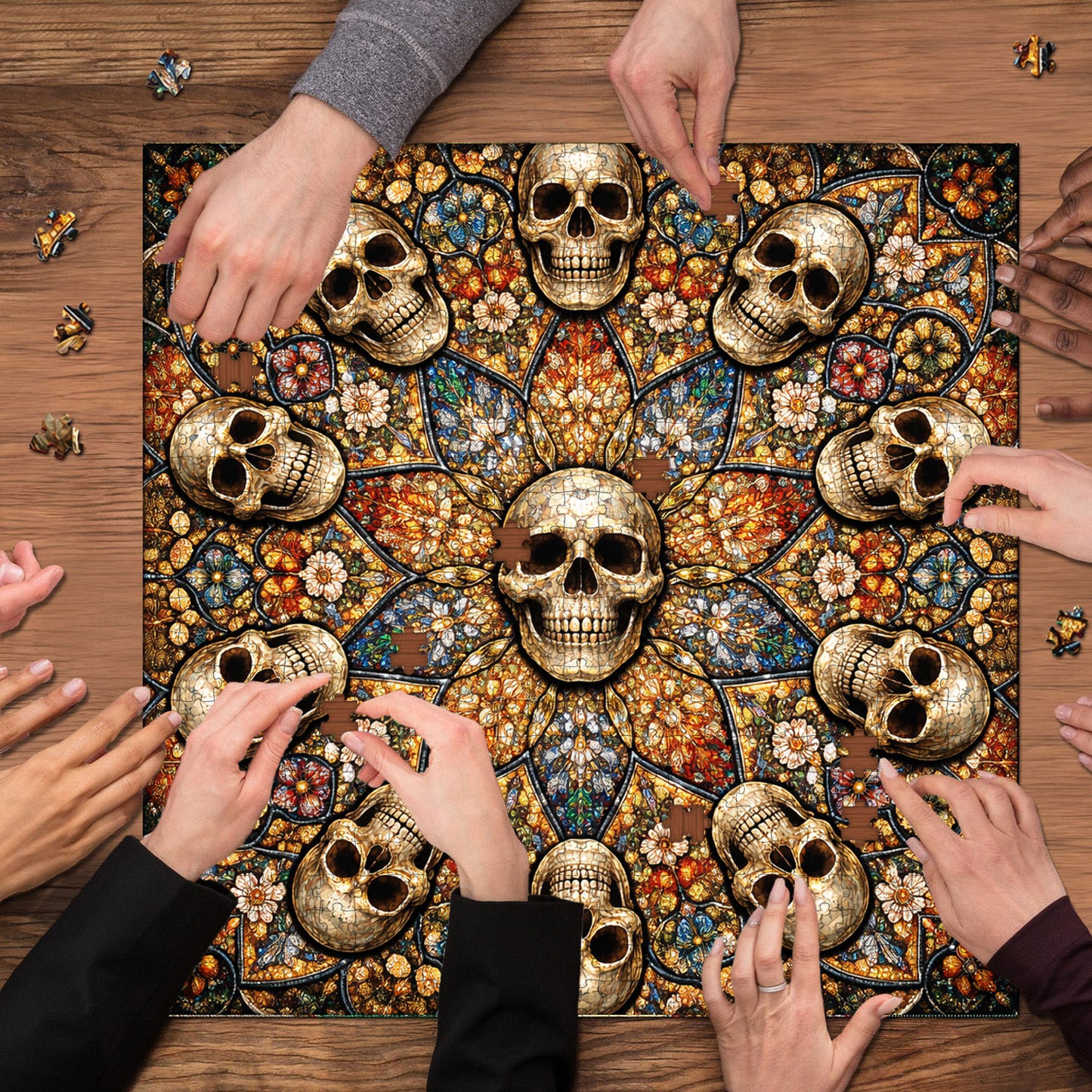 Skull Serenity Jigsaw Puzzles GFTOQA2038