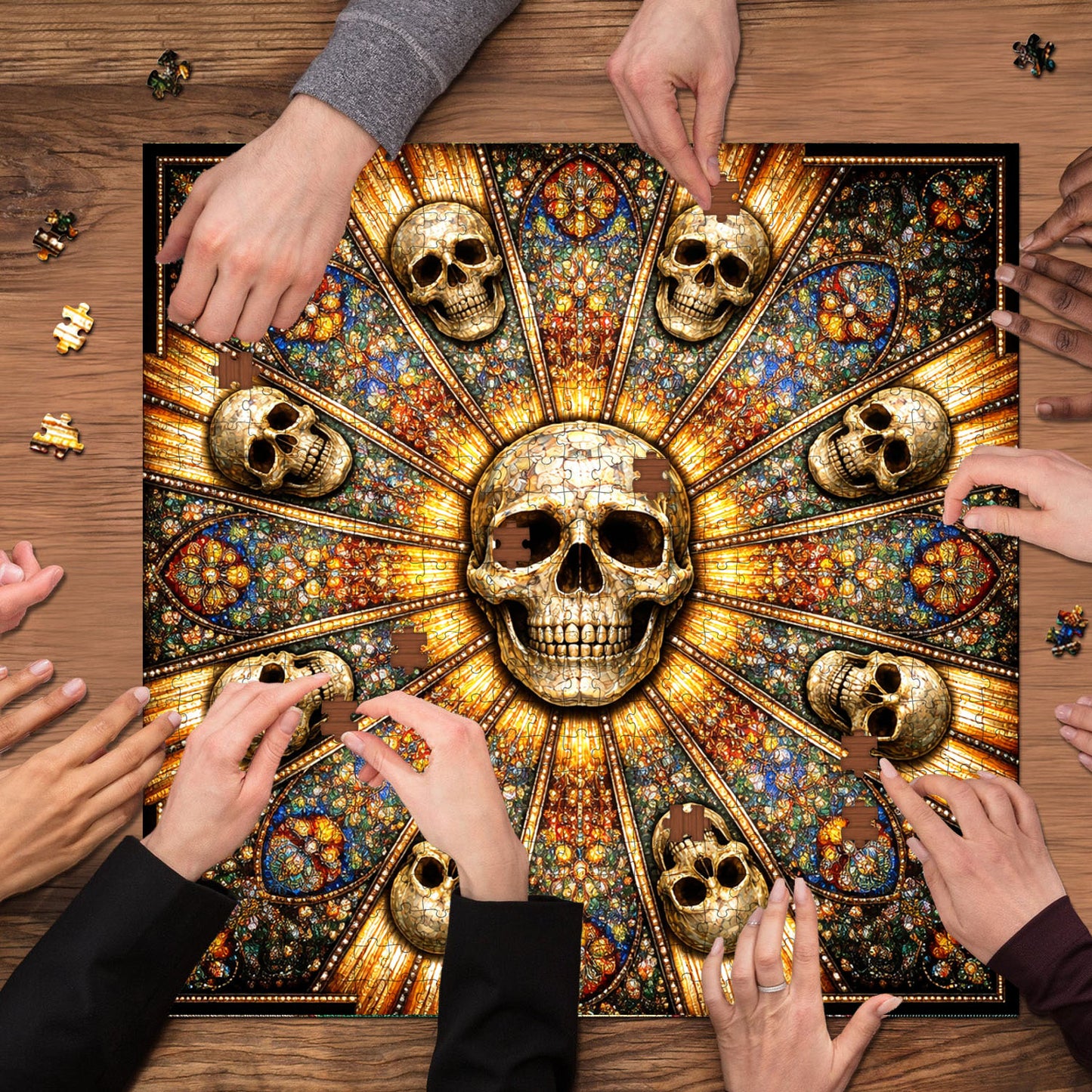 Skull Serenity Jigsaw Puzzles GFTOQA2037