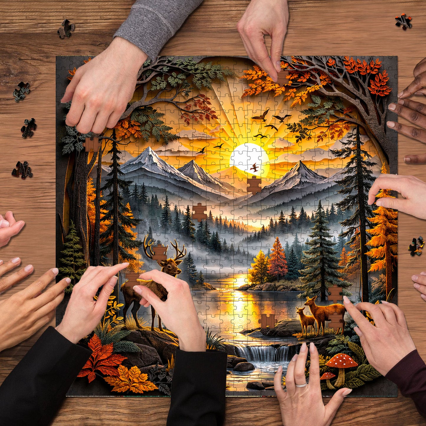 Forest Serenity Jigsaw Puzzles GFTOQA2042