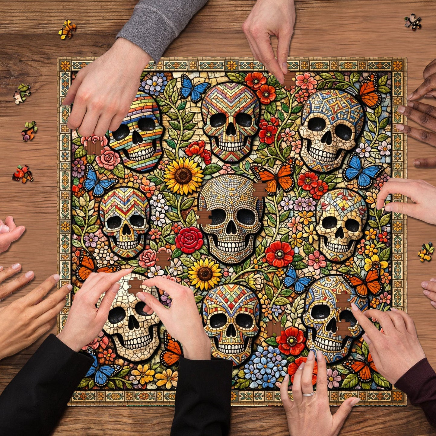 Skull Serenity Jigsaw Puzzles GFTOQA2033