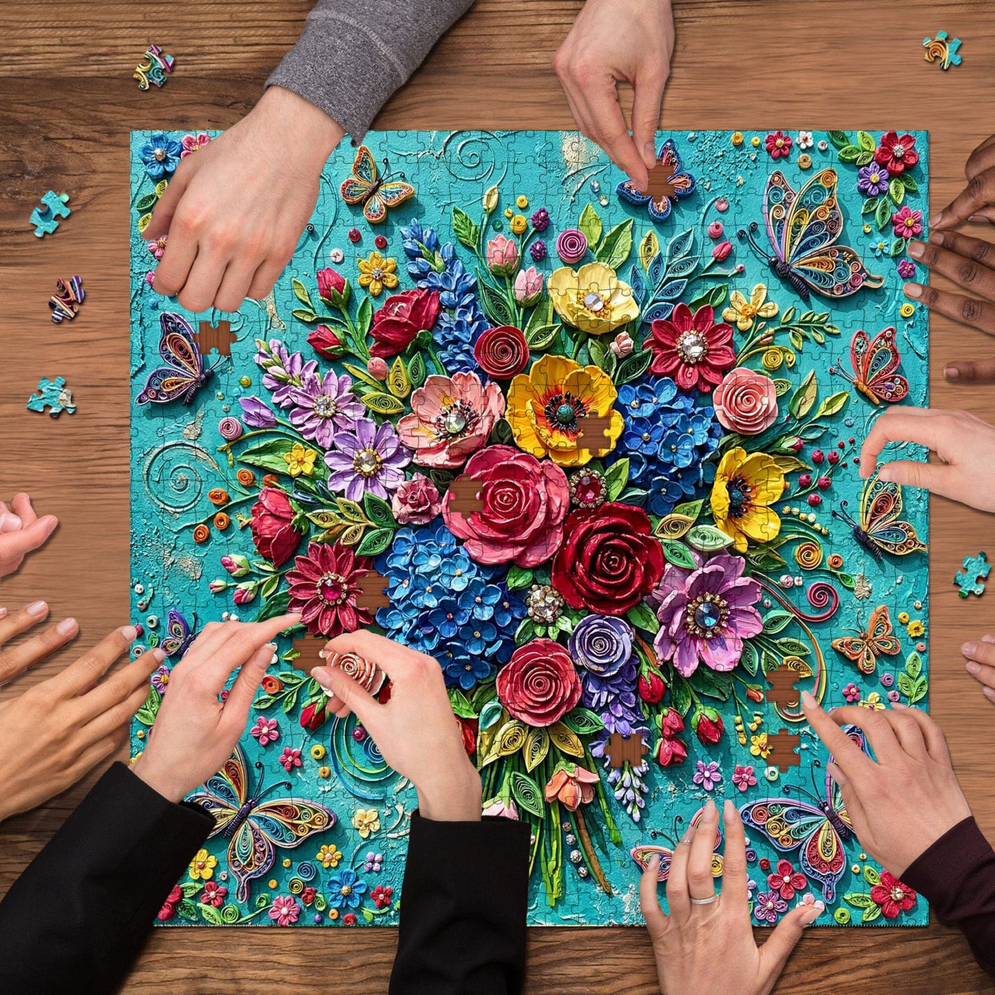 Butterfly Garden Jigsaw Puzzles GFTOQM3444