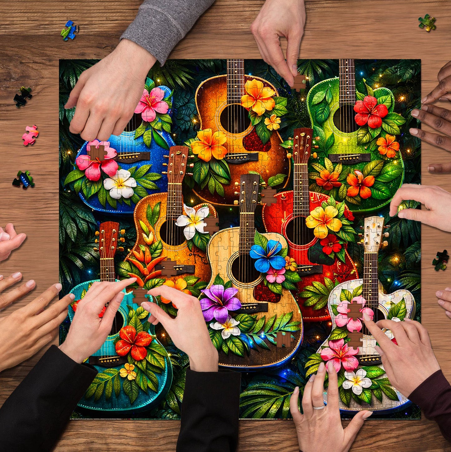 Tropical Guitars Jigsaw Puzzles GFTOQM3332