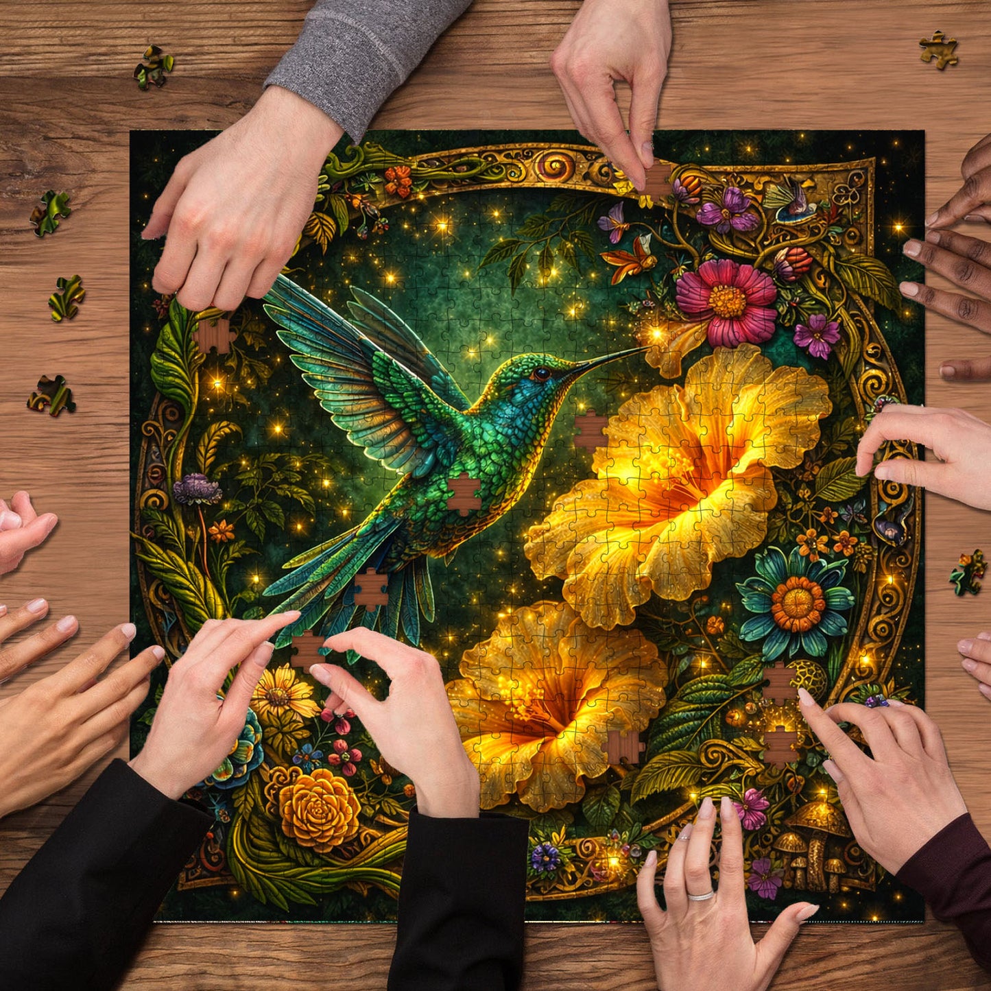 Hummingbird Bloom Jigsaw Puzzles GFTOMA9983