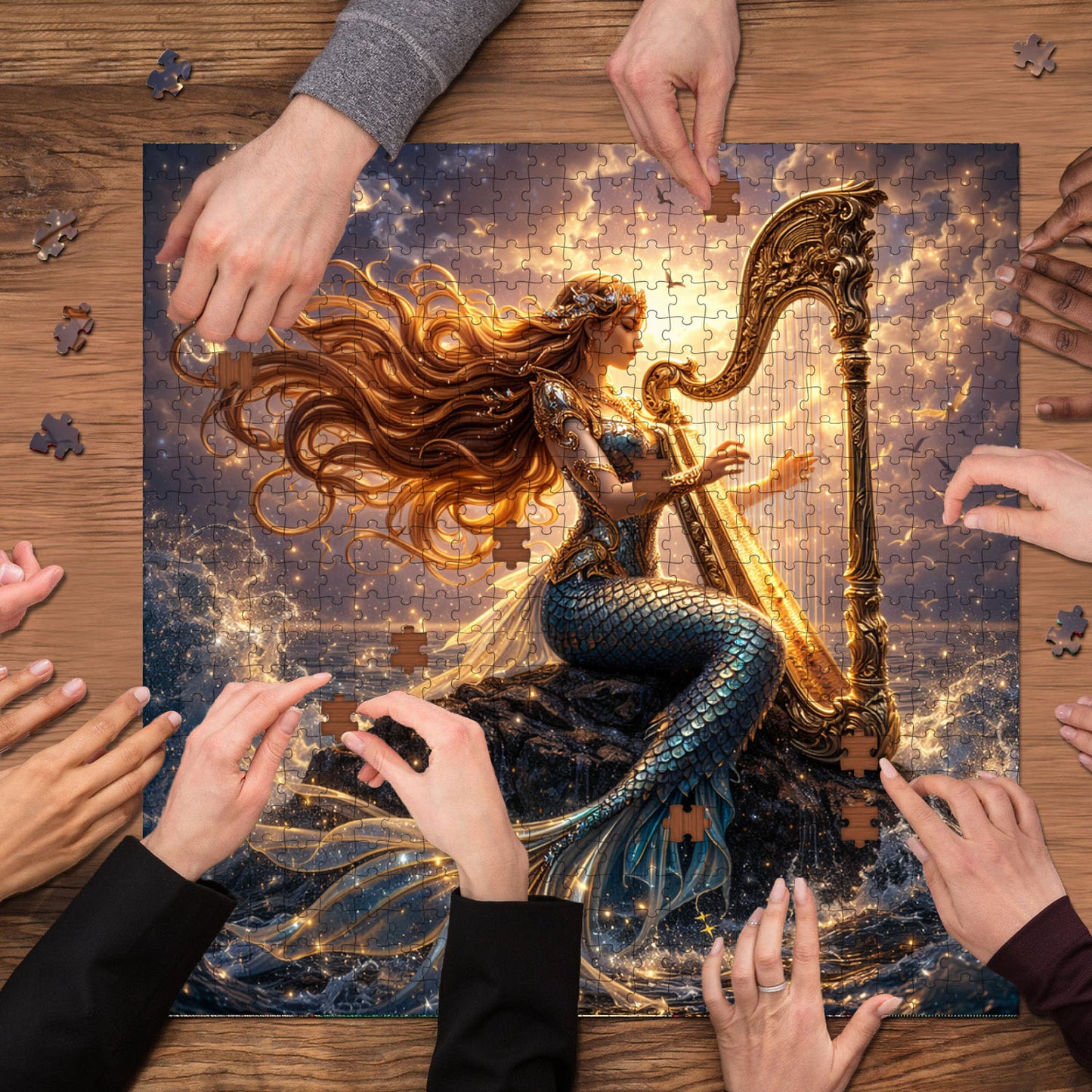 Emerald Mermaid Jigsaw Puzzles GFTOMA9981