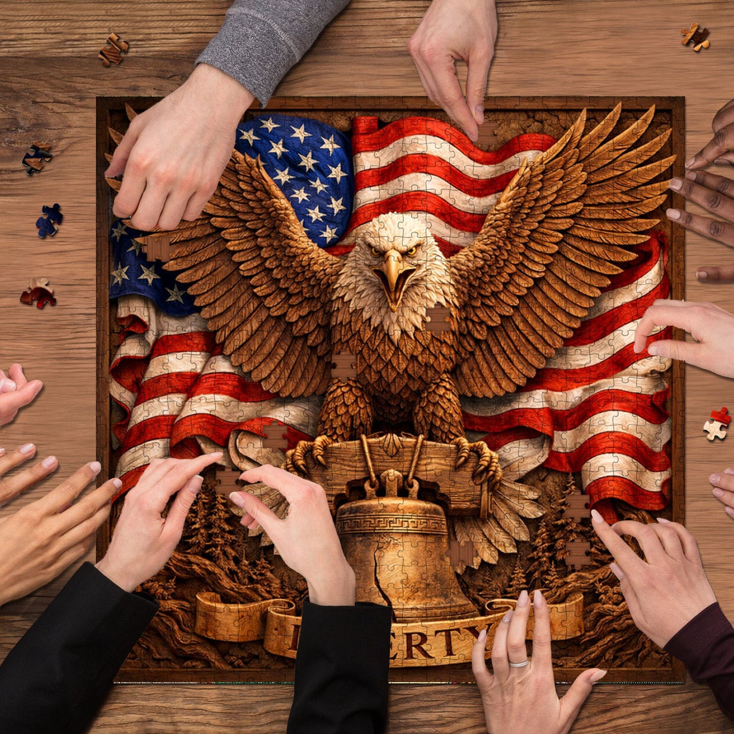 Patriot Eagle Jigsaw Puzzles GFTOMA10013