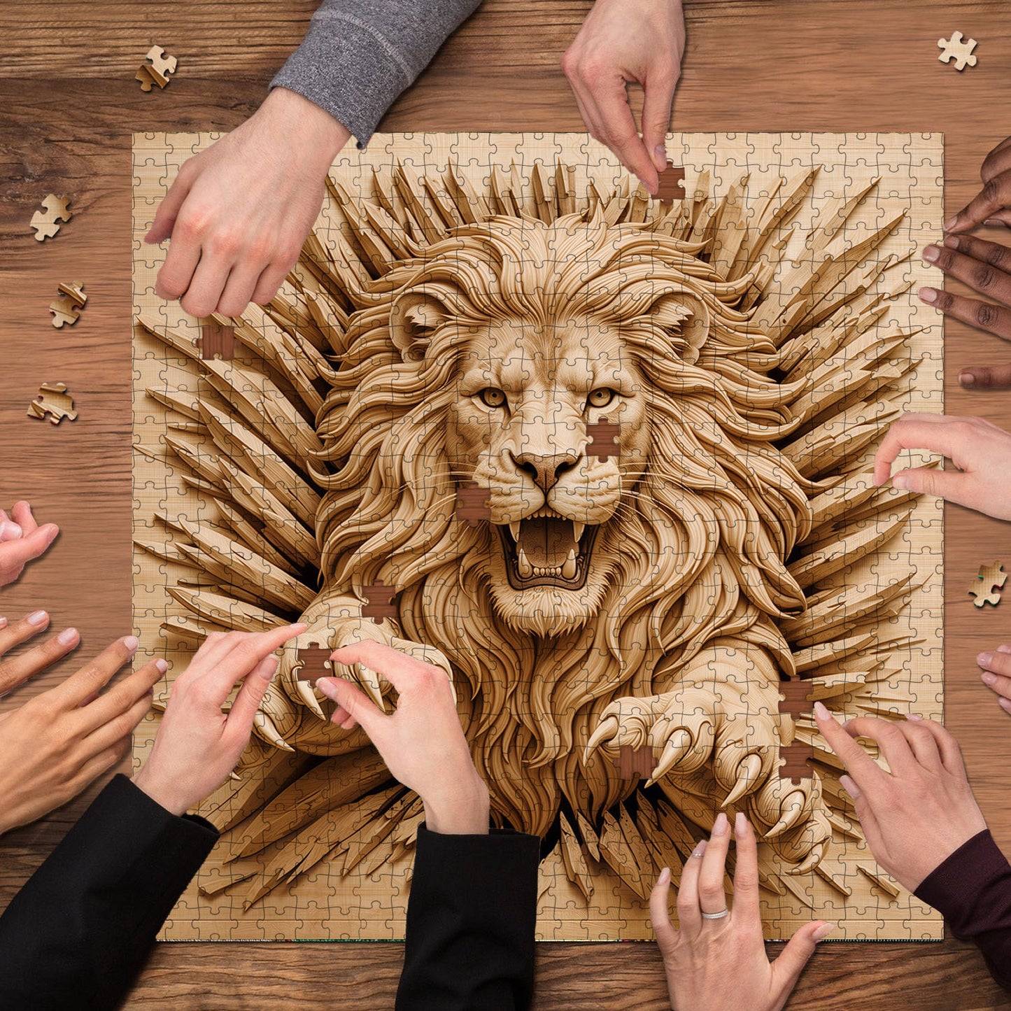 Majestic Lion Jigsaw Puzzles GFTOTP17541