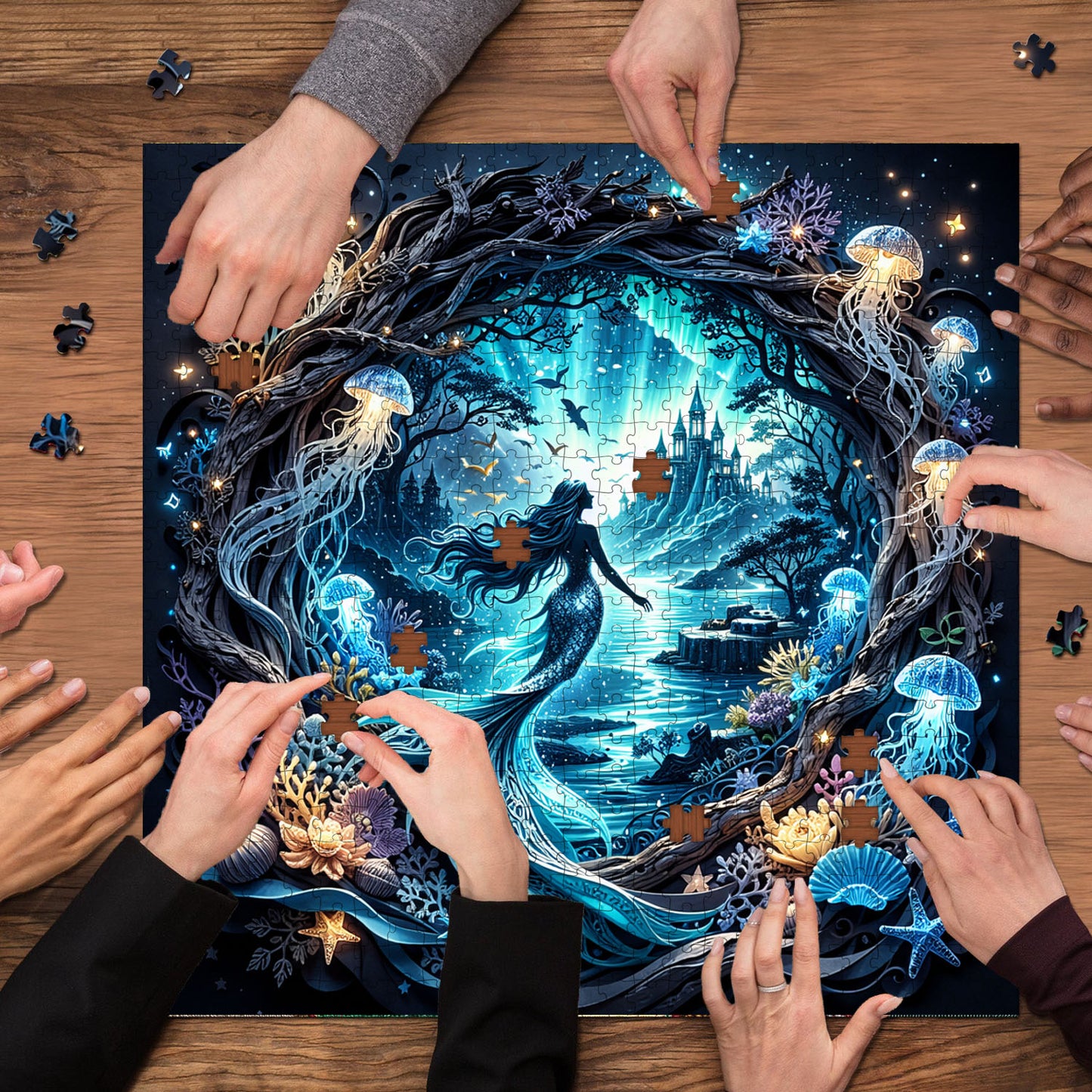 Emerald Mermaid Jigsaw Puzzles GFTOMA9979
