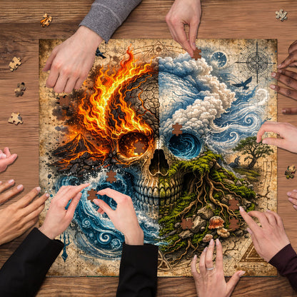 Skull Serenity Jigsaw Puzzles GFTOQA2030