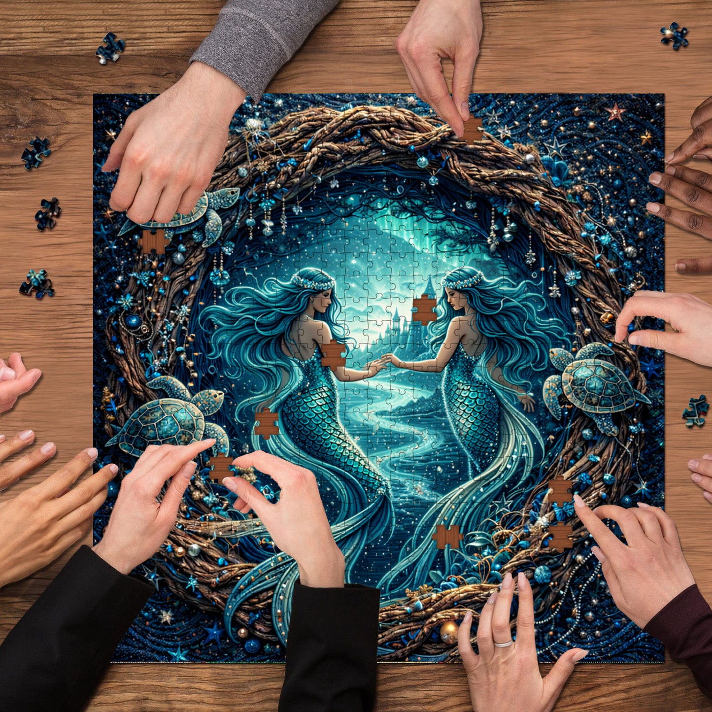 Emerald Mermaid Jigsaw Puzzles GFTOMA9980