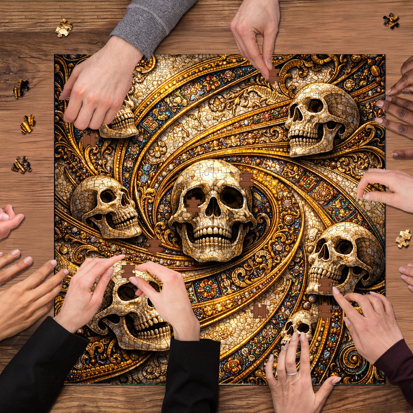 Skull Serenity Jigsaw Puzzles GFTOQA2041