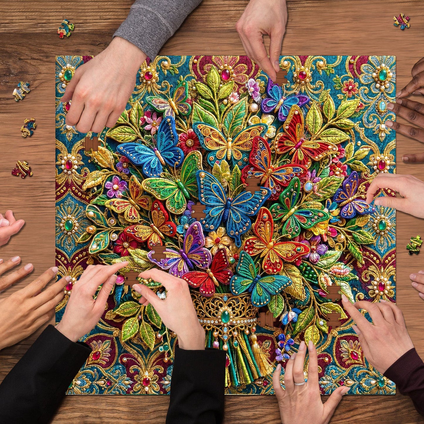 Jeweled Butterflies Jigsaw Puzzles GFTOQM3443