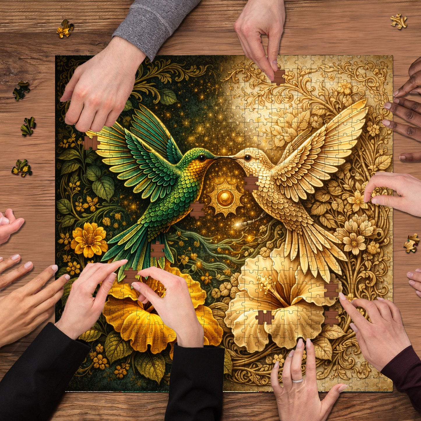 Hummingbird Bloom Jigsaw Puzzles GFTOMA9987