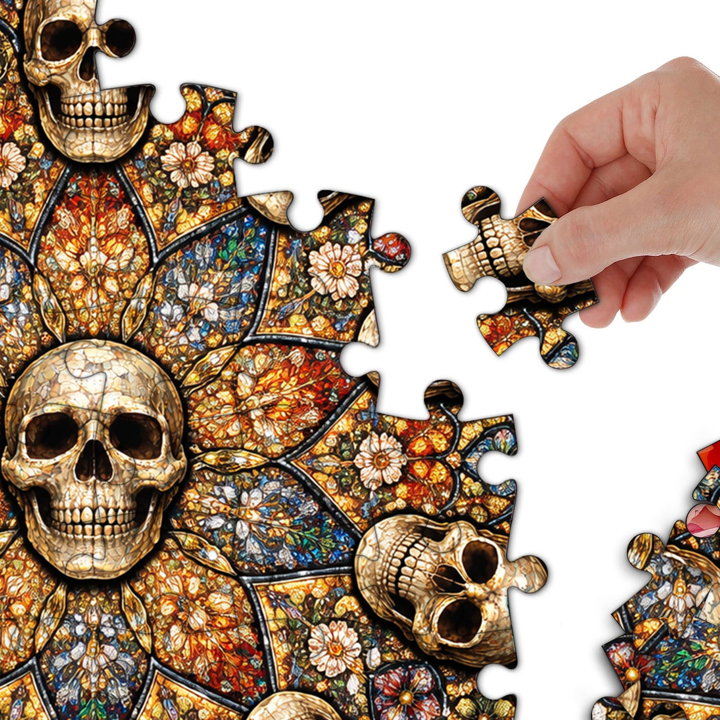 Skull Serenity Jigsaw Puzzles GFTOQA2038