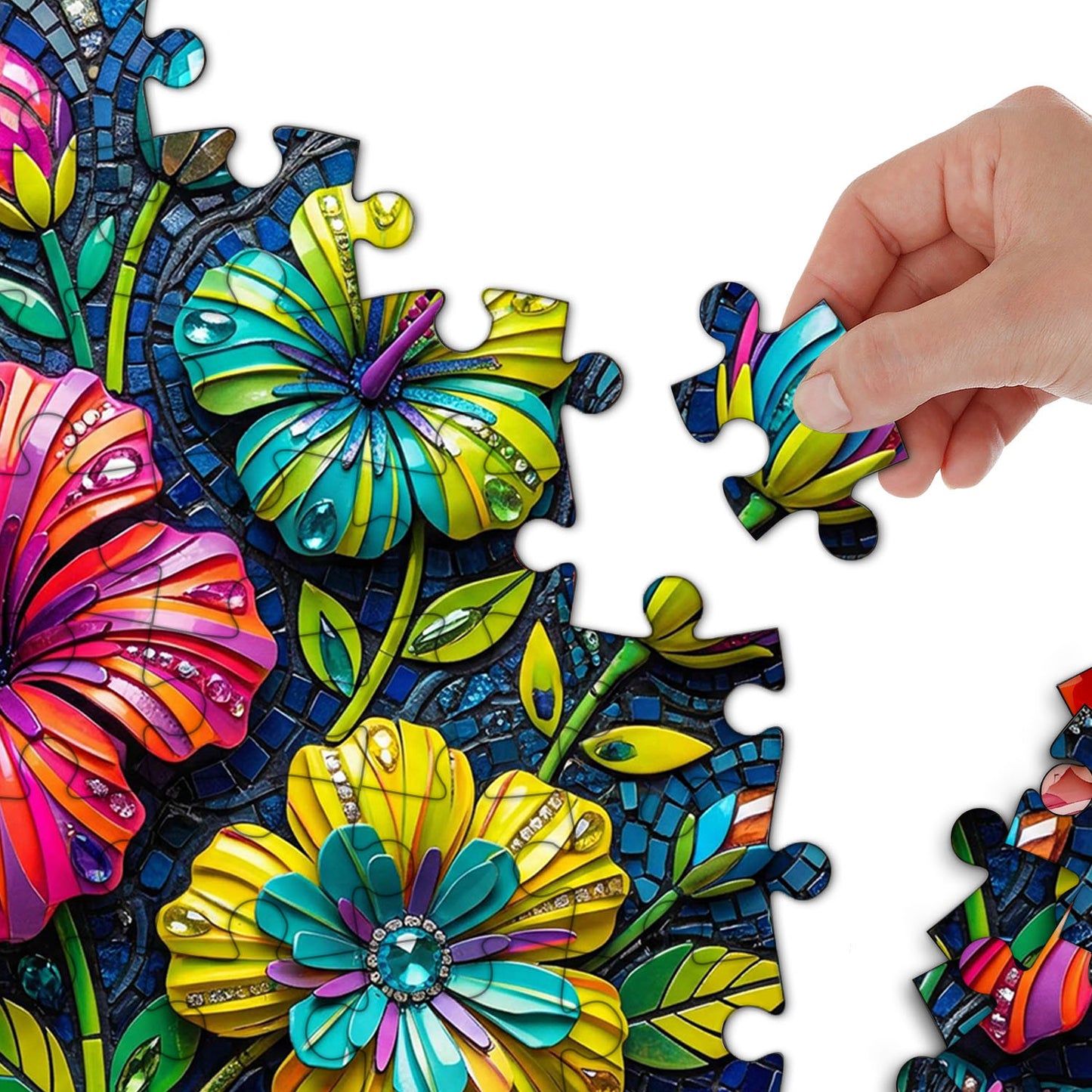 Mosaic Bloom Jigsaw Puzzles GFTOQM3446