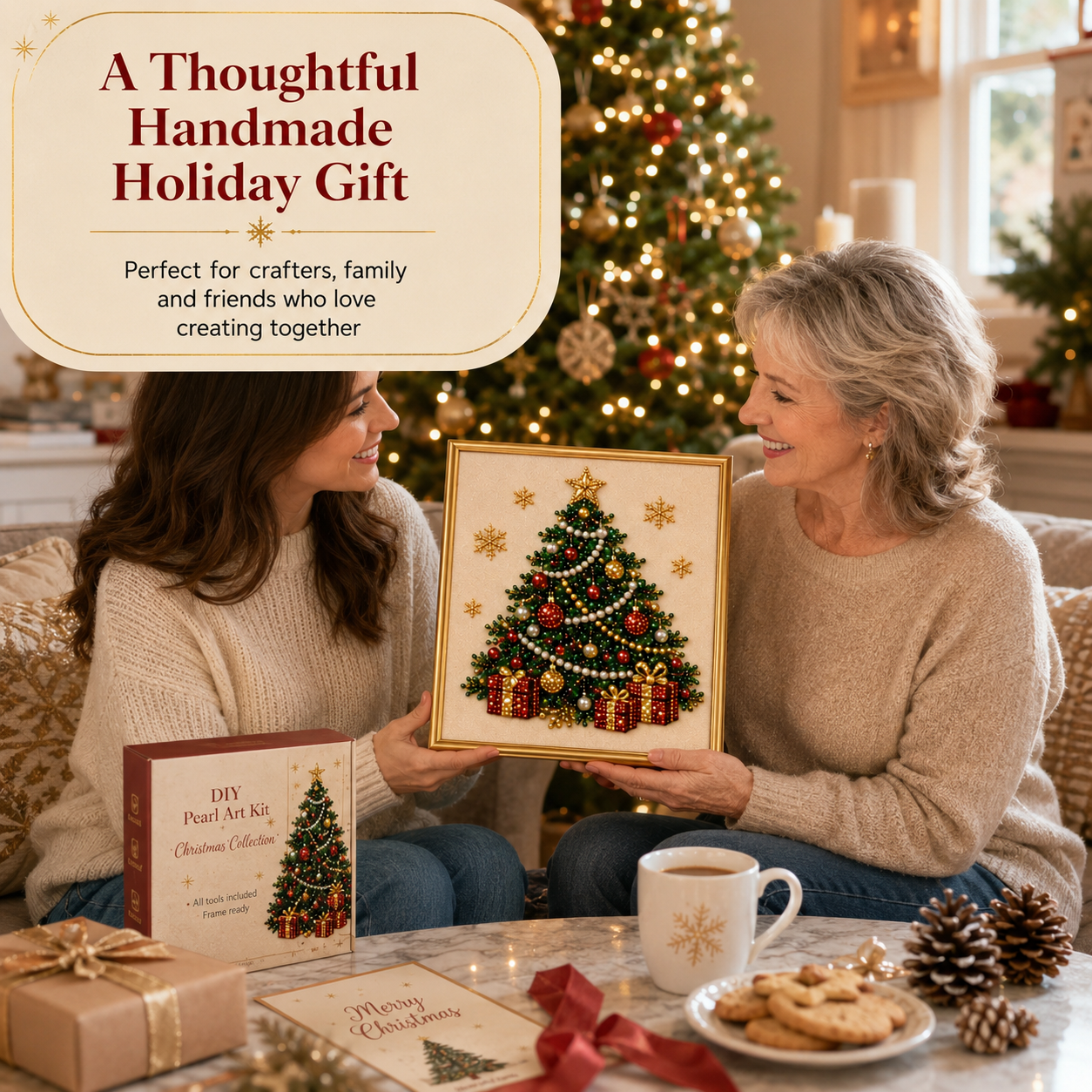 EARLY CHRISTMAS SALE 49% 🎄 OFF Holiday DIY Diamond Pearl Painting Art Kit