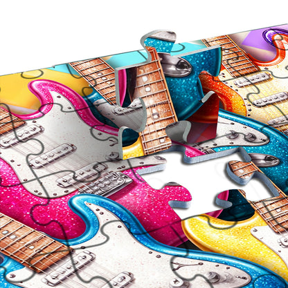 Candy Pop Guitars Jigsaw Puzzles GFTOQM3335