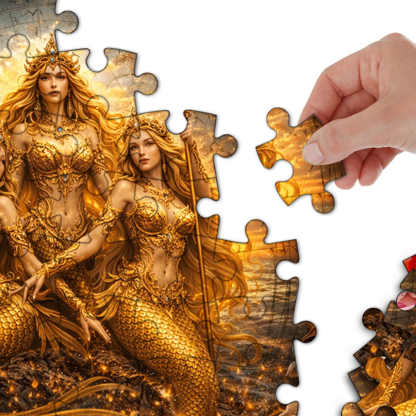 Emerald Mermaid Jigsaw Puzzles GFTOMA9982