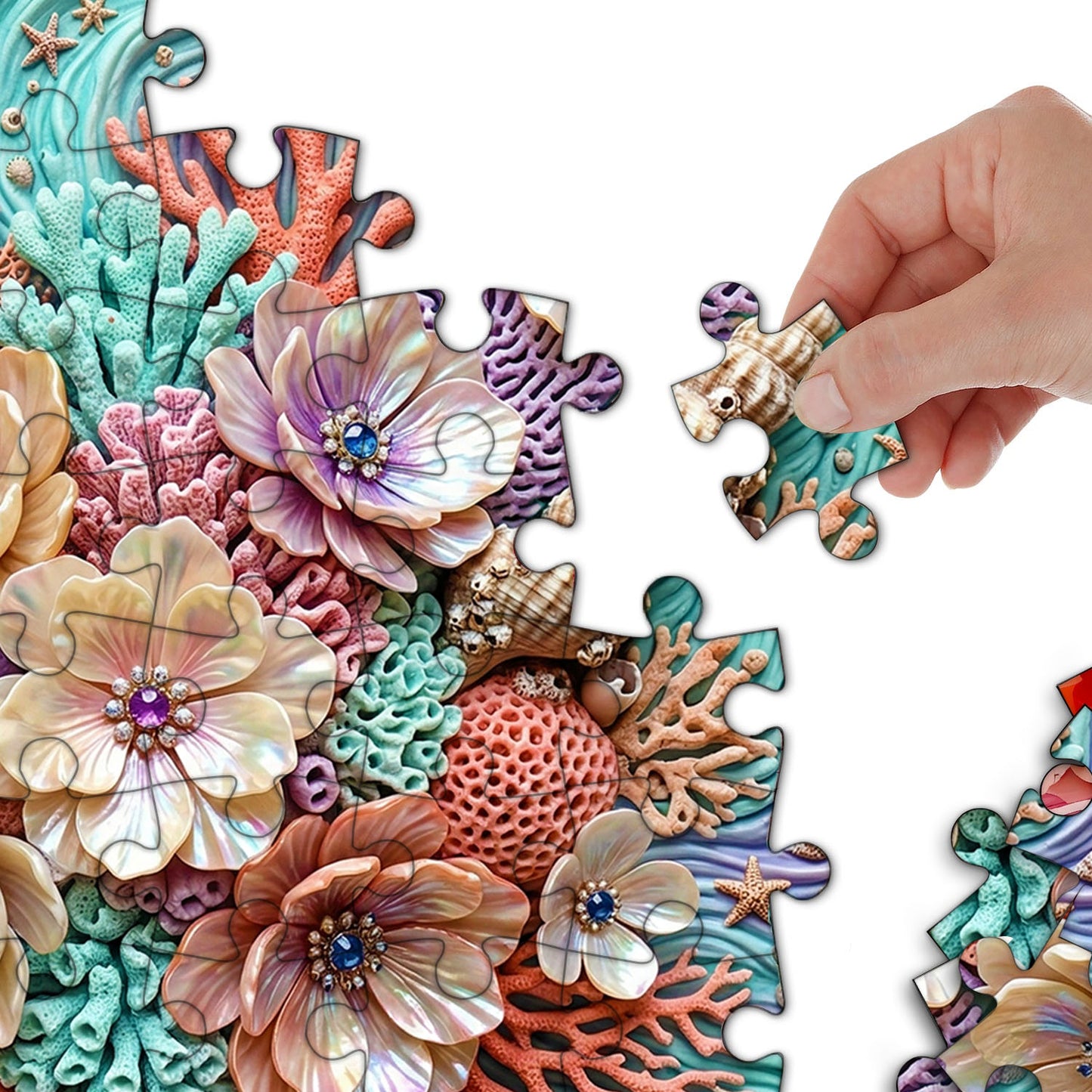 Coral Blossom Jigsaw Puzzles GFTOQM3441