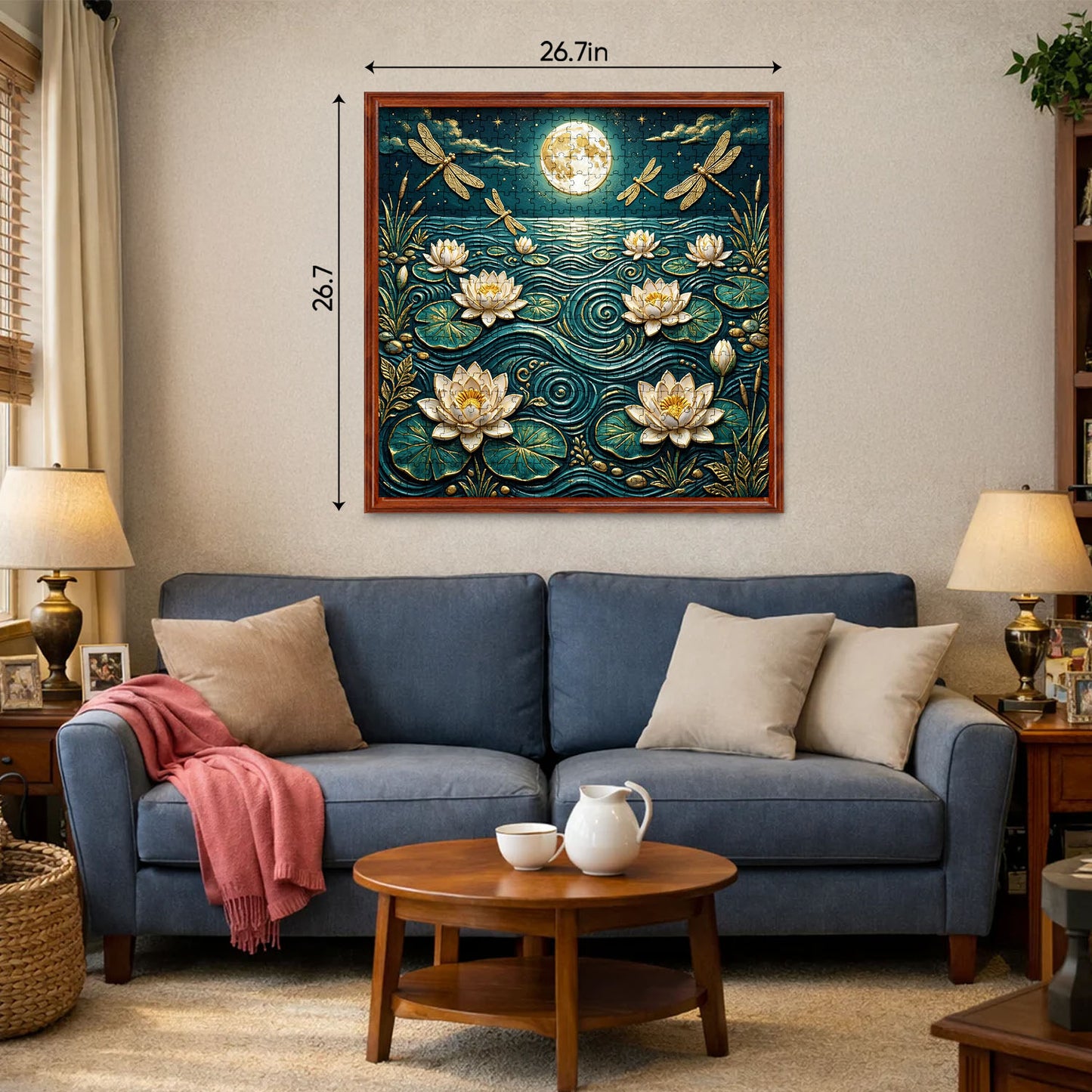 Moonlit Lotus Jigsaw Puzzles GFTOQM3440