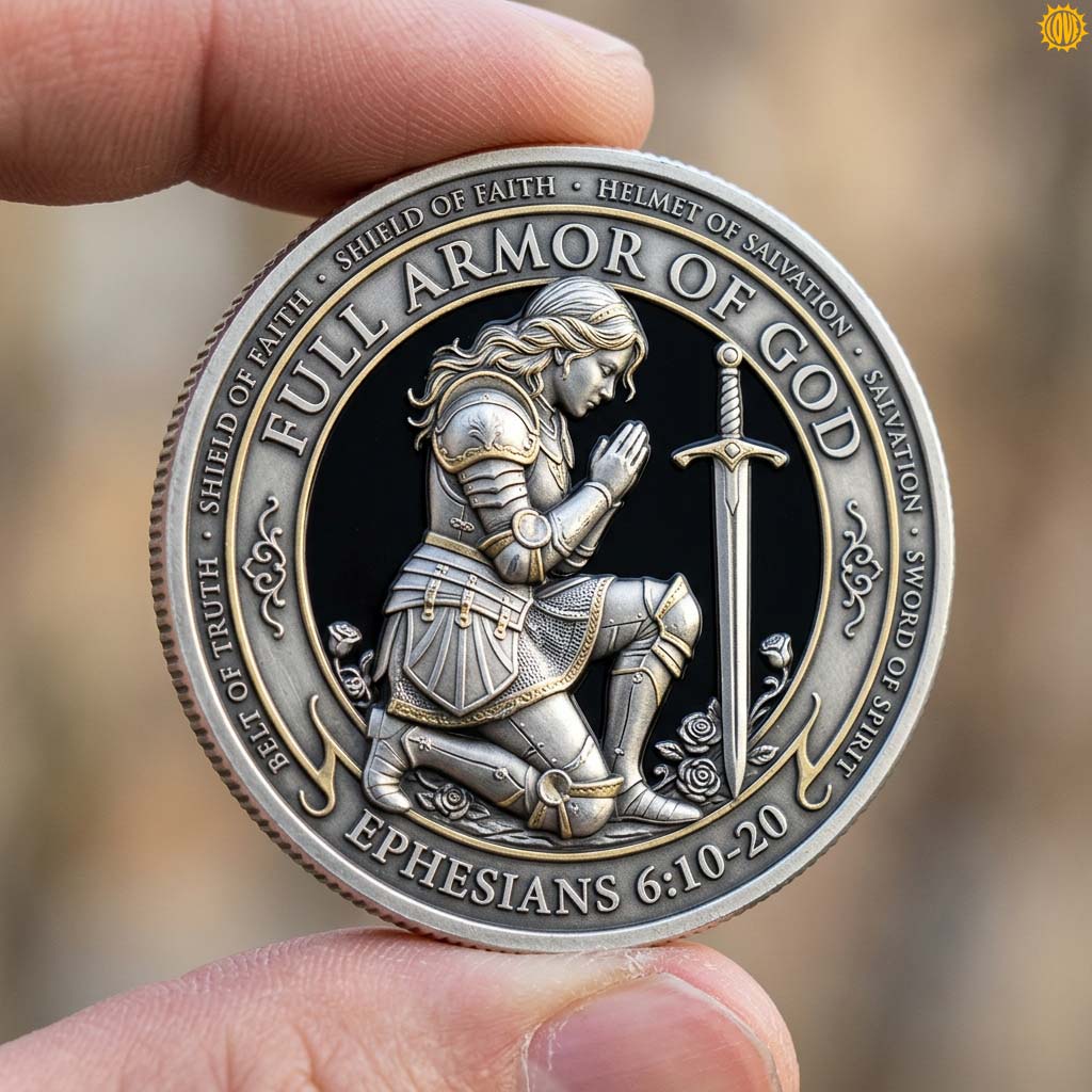 Full Armor Prayer Commemorative Coin GDTONTD1258