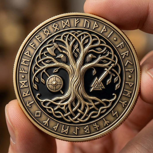 Yggdrasil Rune Tree Commemorative Coin GDTONTD1330