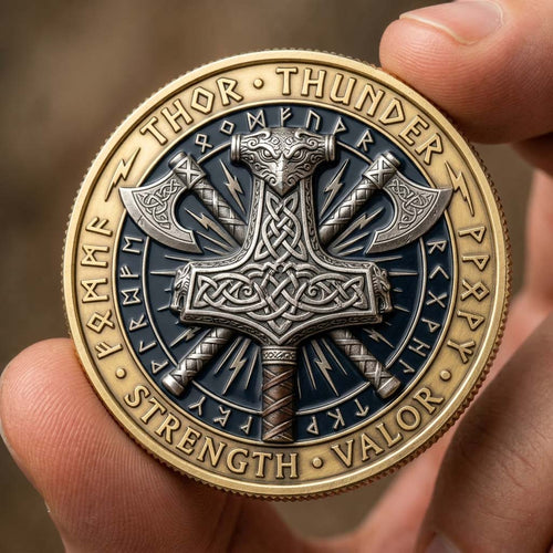 Thor Thunder Hammer Commemorative Coin GDTONTD1331