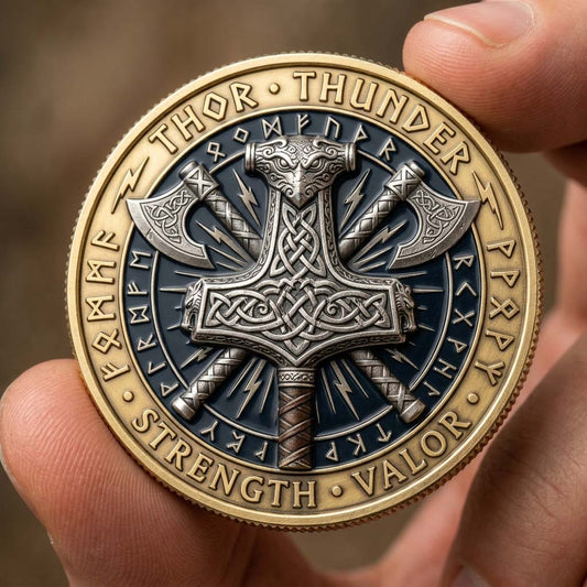 Thor Thunder Hammer Commemorative Coin GDTONTD1331