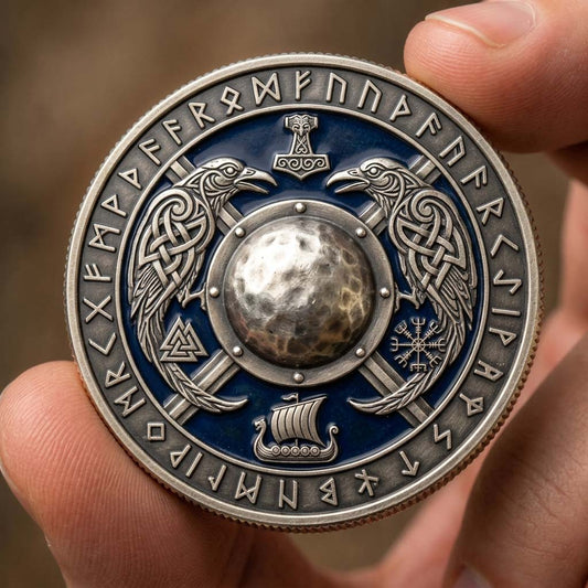 Odin Raven Shield Commemorative Coin GDTONTD1333