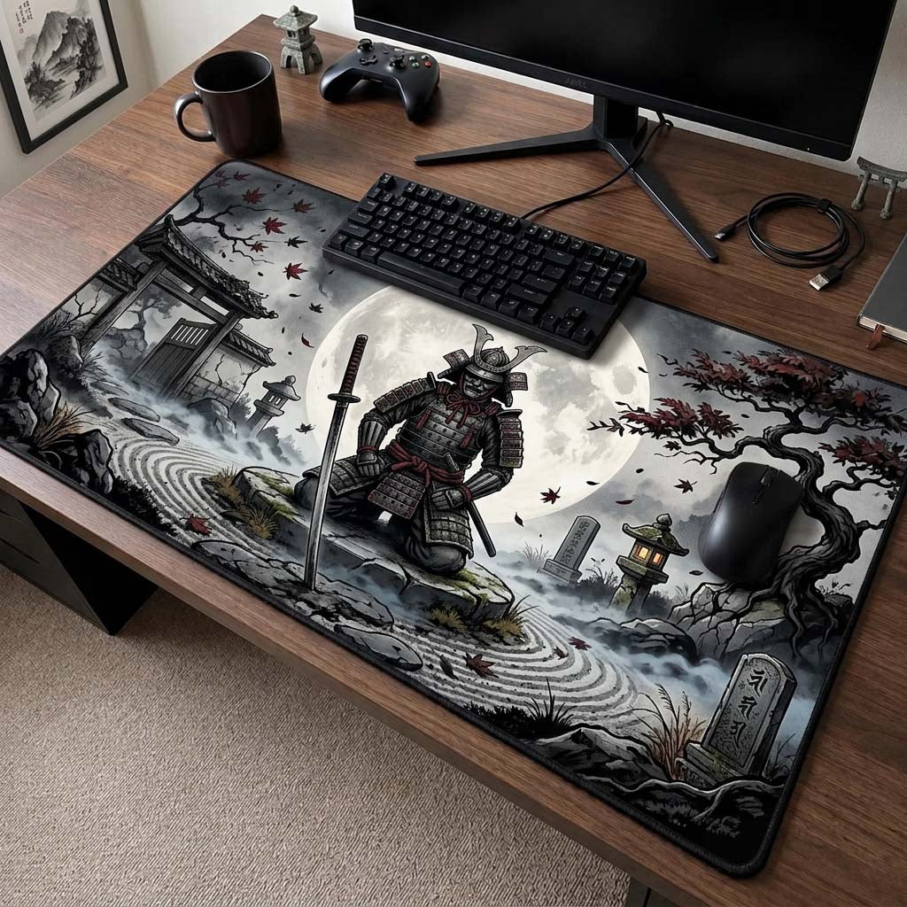 Moonlit Samurai Desk Mat GDTONTD1485